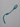 Paracord tie curb strap with turquoise paracord and nickel chain — Tyler Shupe Leather