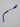Paracord tie curb strap with purple paracord and nickel chain — Tyler Shupe Leather